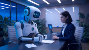 Robot Conducting Interview