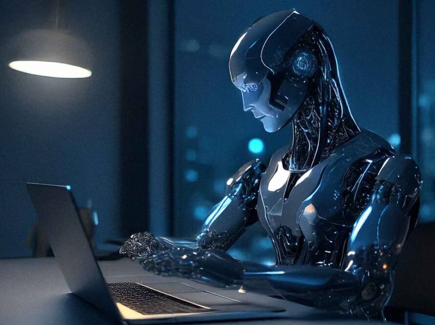 Robot-conducting-interview